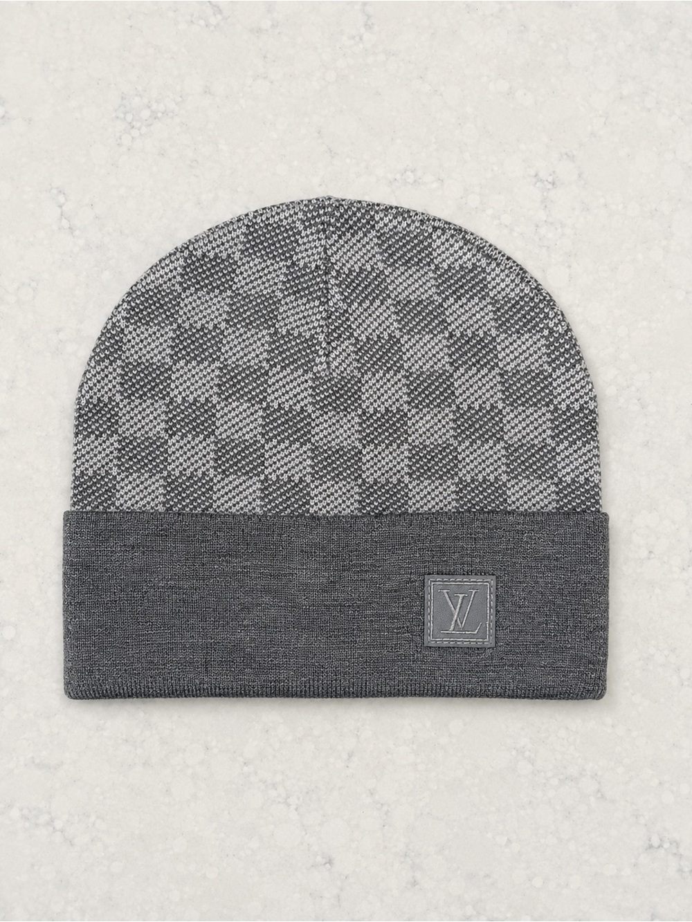 & Other Stories Gray Patterned Knit Beanie